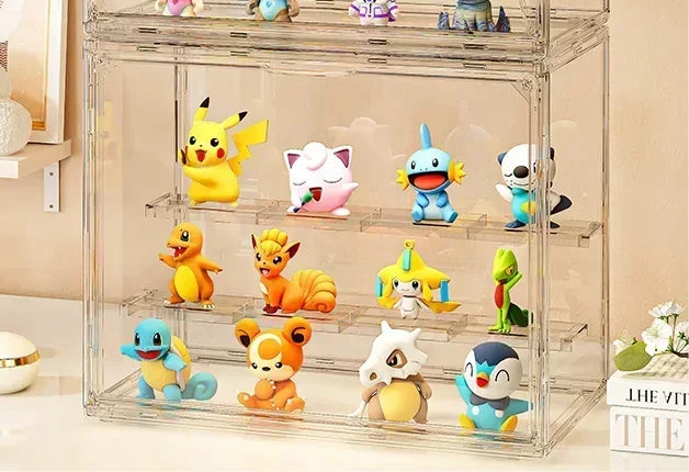 Three Tiered Acrylic Display Box for Figures, Cards and Collectibles