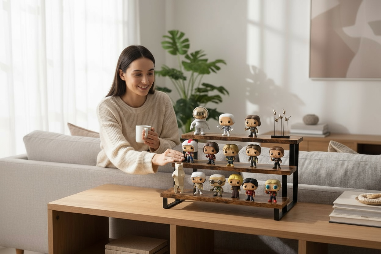 Tiered Wooden Display Stand