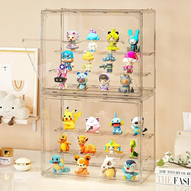 Three Tiered Acrylic Display Box for Figures, Cards and Collectibles