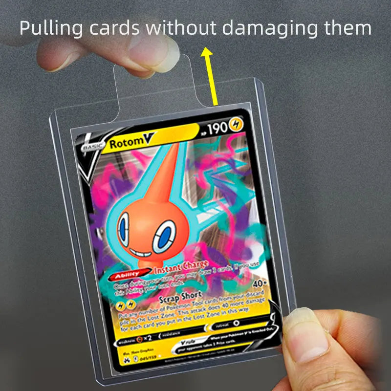 Pull Tab Sleeves for Toploader and Card Saver Semi-Rigid Card Holders