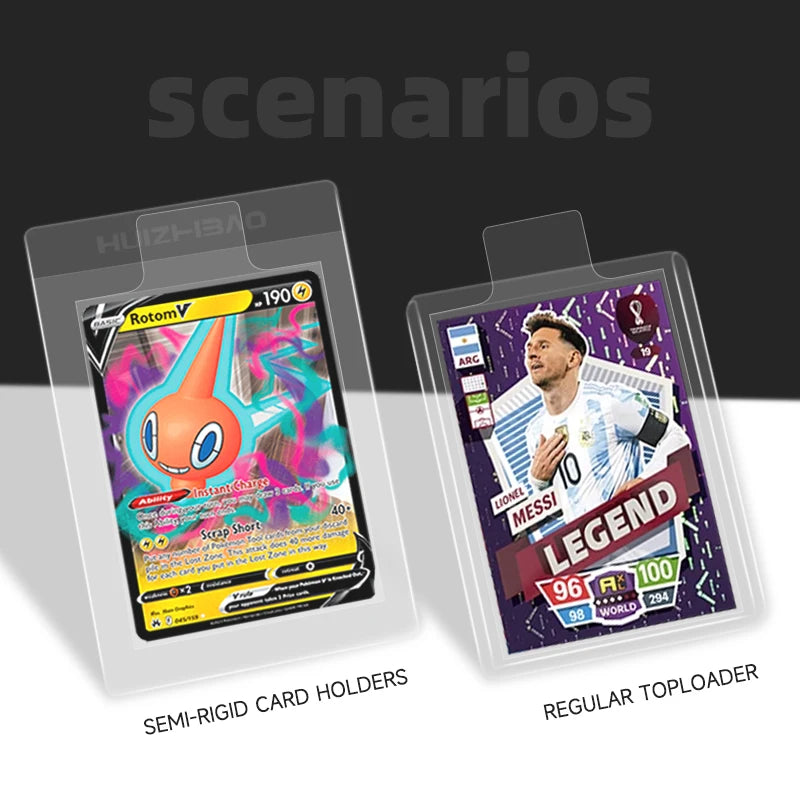 Pull Tab Sleeves for Toploader and Card Saver Semi-Rigid Card Holders