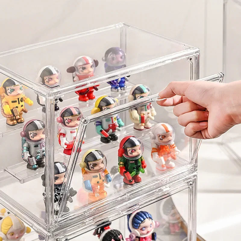 Three Tiered Acrylic Display Box for Figures, Cards and Collectibles